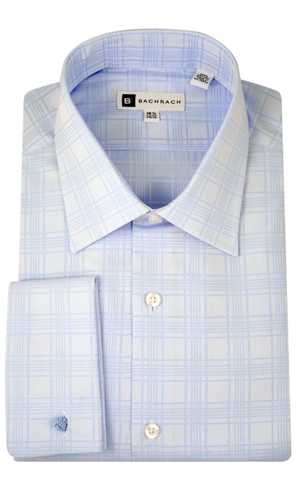 Tonal wide stripe dress shirt
