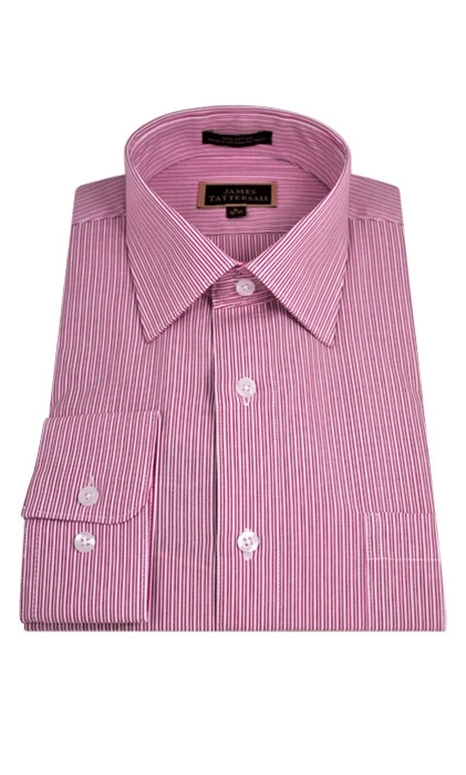 Shadow stripe dress shirt, pink