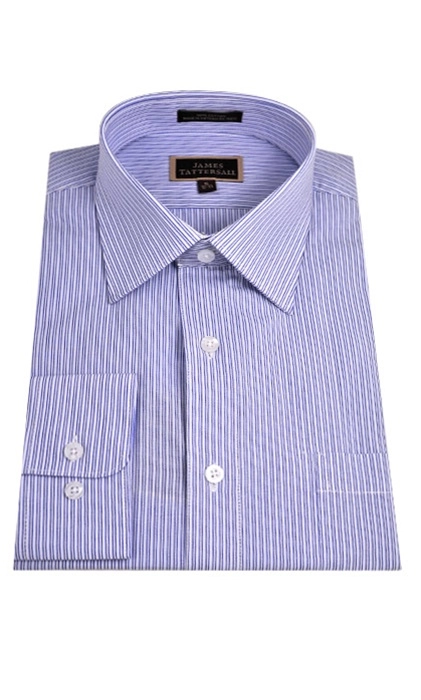 Shadow stripe dress shirt, tan