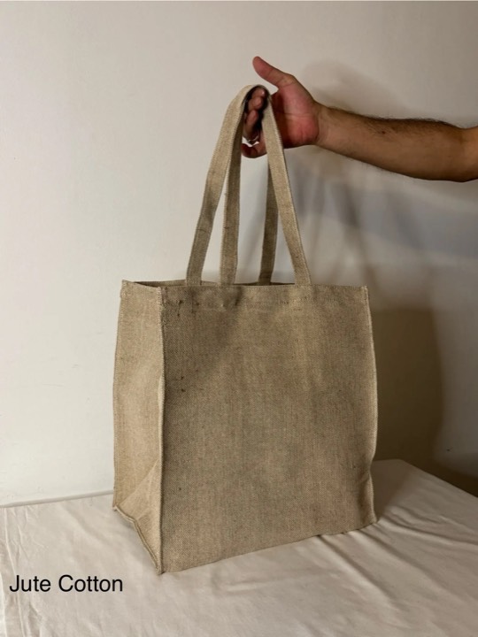 Large jute shopping bag
